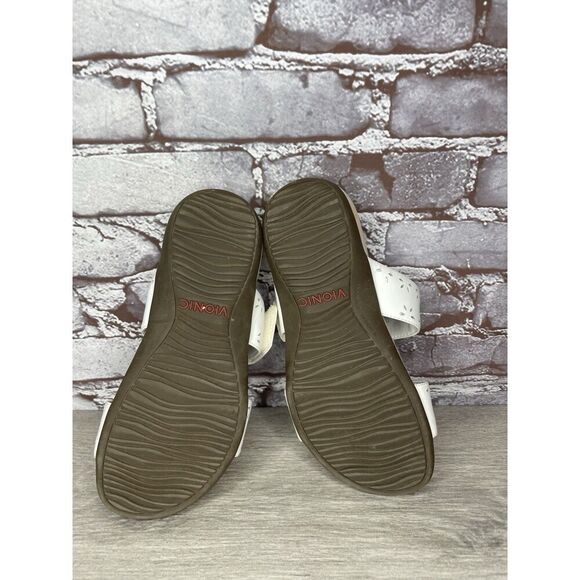 Vionic Randi White Leather Strappy Casual Orthopedic Sandals Women 6.5M US/37EU - Picture 7 of 16